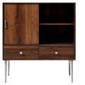 Moderne Eiken Kast met Lades en Open Plank
